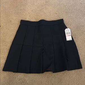 Nautica Black Pleated Uniform Skirt